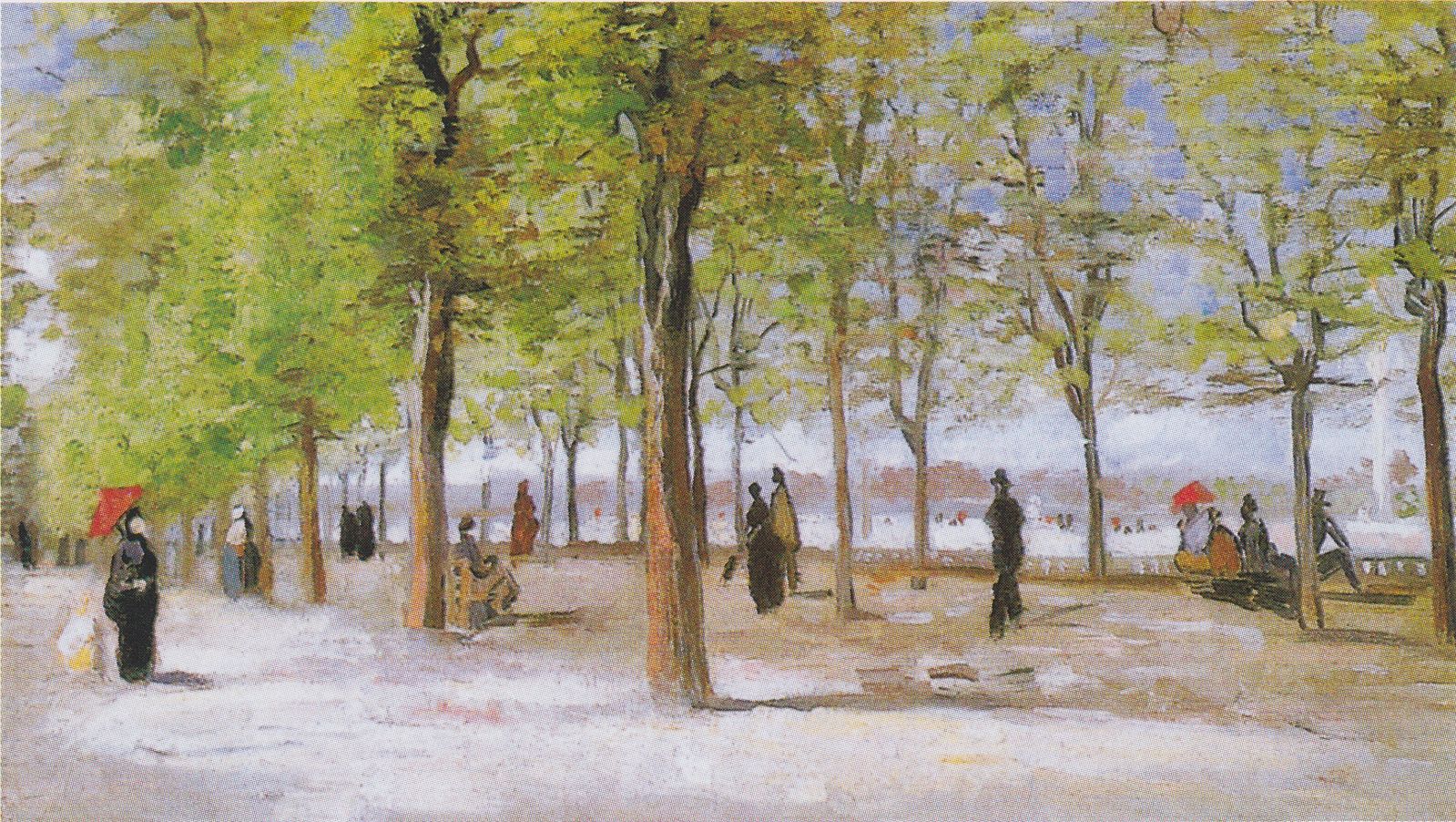 Allée au jardin du Luxembourg, Vincent van Gogh